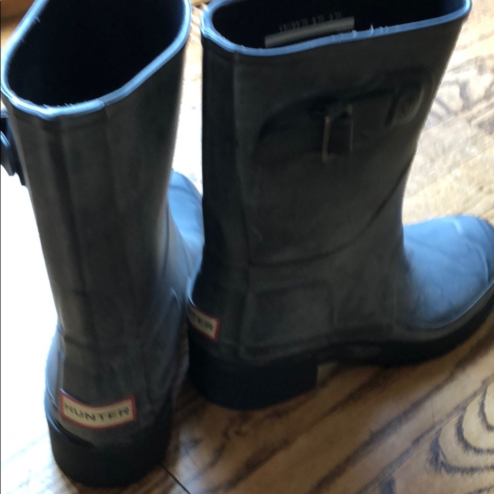 Hunter Gray Ankle Boots